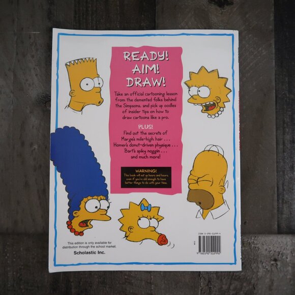 Cartooning with the Simpsons by Matt Groening Paperback 1998 Learn to Draw - Picture 6 of 6
